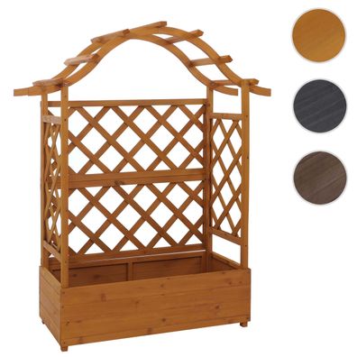 Hochbeet HWC-P66, Hochbeet Blumenkasten Pflanzkübel, Holz 138x110x44cm