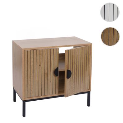 Waschbeckenunterschrank HWC-O42, Schrank Badschrank, MDF Melamin 62x63x35cm