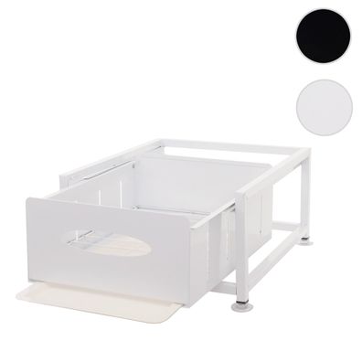 Schrankschublade HWC-N51 mit Tablett, Schrankauszug ausziehbar Metall 19x34x42cm