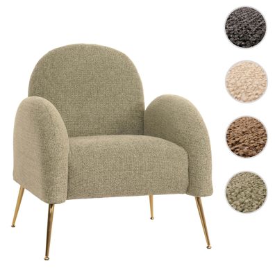Lounge-Sessel HWC-N69, Cocktailsessel Sessel, Stoff/Textil Chenille