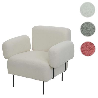 Lounge-Sessel HWC-L83, Cocktailsessel Sessel, Stoff/Textil Metall