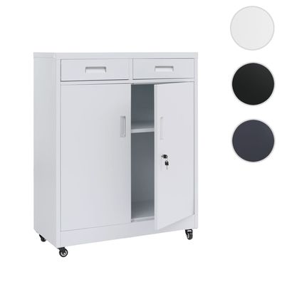 Aktenschrank HWC-O89, Büroschrank, Schubladen abschließbar Metall 116x90x40cm
