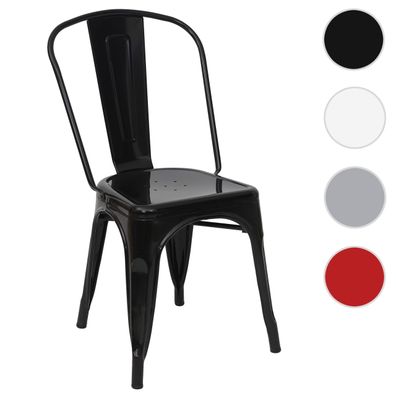 Stuhl HWC-A73, Bistrostuhl Stapelstuhl, Metall Industriedesign stapelbar