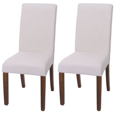 2er-Set Esszimmerstuhl HWC-O65e, Küchenstuhl Polsterstuhl, Chesterfield Stoff