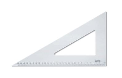KOH Dreieck Plast 60° 29 cm Lineal transparent