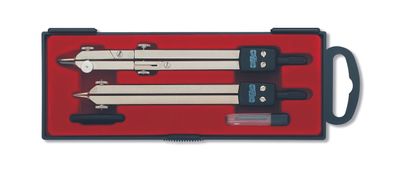 KOH Zirkelkasten 4 teilig Schulzirkel