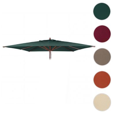 Ersatz-Bezug für Gastronomie Holz-Sonnenschirm HWC-C57b, eckig 4x4m Polyester 6kg