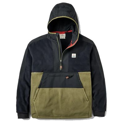 Passenger Half-Zip Fleece Woodland 2.0 1/2 Zip Recycled Polar black/khaki