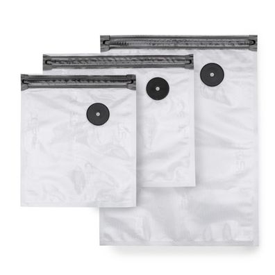 Caso Design Vacu ZIP-Bags-Set, 20 ZIP-Beutel, 150 µm für Vakuumiersysteme und Sous V