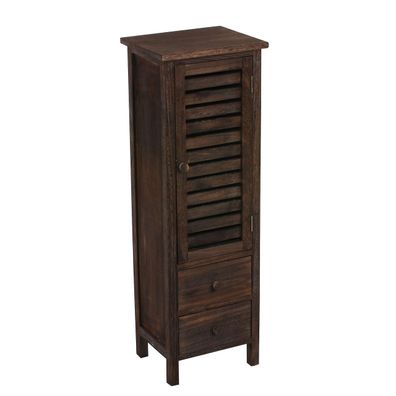 Kommode Schrank, 90x30x25cm, Shabby-Look