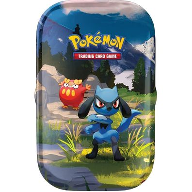 Mega-Entwicklung Erhabene Helden Riolu & Flampion Mini Tin (deutsch) Pokemon TCG