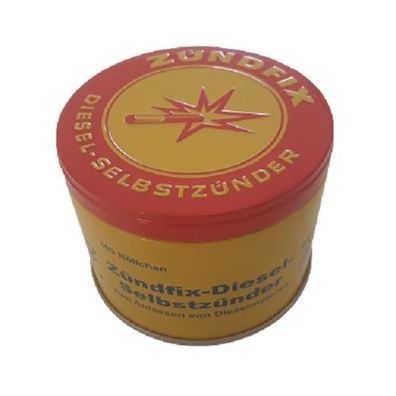 Zündfix Ø7mm Dieselselbstzünder Lunten Traktor Schlepper (100 Stück/Dose)