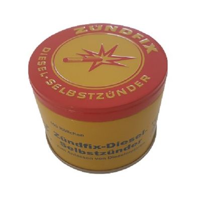 Zündfix Ø5mm Dieselselbstzünder Lunten Traktor Schlepper (100 Stück/Dose)