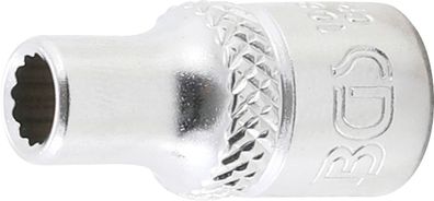 BGS-10871 Steckschlüssel-Einsatz Zwölfkant Antrieb Innenvierkant 6,3 mm (1/4") SW 3/1