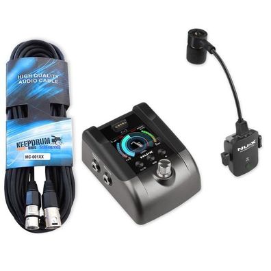 Nux Drahtlos-Mikrofonsystem B6-Pro für Blasinstrumente mit Kabel