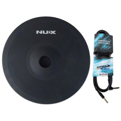 Nux Becken-Pad DM8-Cymbal E-Drum Becken 12 Zoll mit Kabel