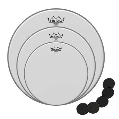 Remo Emperor Coated Fusion Fell-Set mit keepdrum Pads
