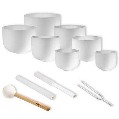 Meinl Sonic Energy Singing Bowl Chakra Set Csbsetcha mit Stimmgabel