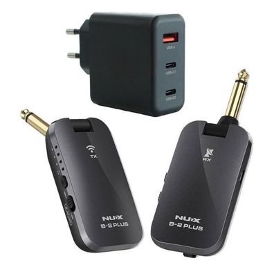 Nux Wireless System B2-Plus für Gitarre mit Netzteil