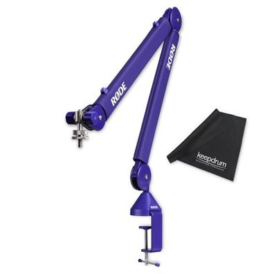 Rode Mikrofonarm PSA1+ Plus Lila mit Mikrofasertuch