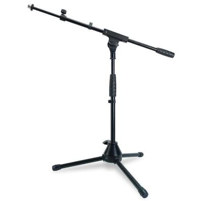 keepdrum Mikrofonständer MS01T niedriges Stativ mit Galgen