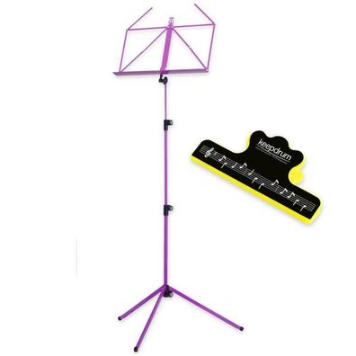 K-M Notenständer 100-1 Flieder mit Notenklammer