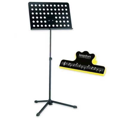 K-M Notenpult 12179 Orchester Notenständer mit Notenklammer