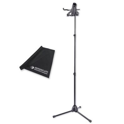 K-M Tablet-PC-Stativ 19775 Tablet Halter 10-16 Zoll mit Tuch