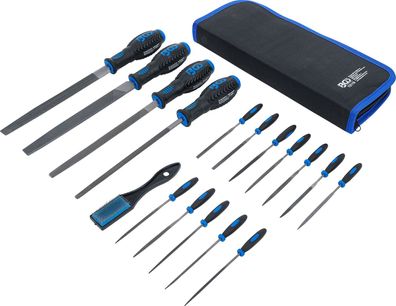 BGS-72119 Werkstattfeilen- und Nadelfeilen-Satz 17-tlg