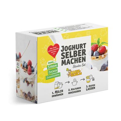 Joghurt selber machen- Starter Set (ohne Strom) Joghurtbereiter Joghurtbox