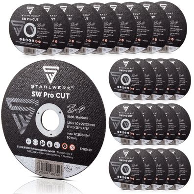 Stahlwerk Trennscheibe SW Pro CUT 25er Set 125 x 1,0 x 22,23 mm