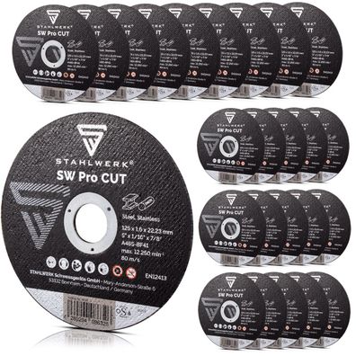 Stahlwerk SW Pro Cut Trennscheibe/Schleifscheibe Ø125 mm, 25er Set