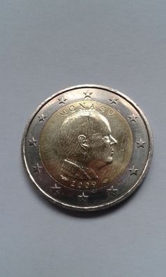 2 euro 2009 Monaco Kursmünze Fürst Albert II von Monaco prägefrisch Unzirkuliert unc