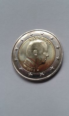 2 euro 2012 Monaco Kursmünze Fürst Albert II von Monaco prägefrisch Unzirkuliert unc