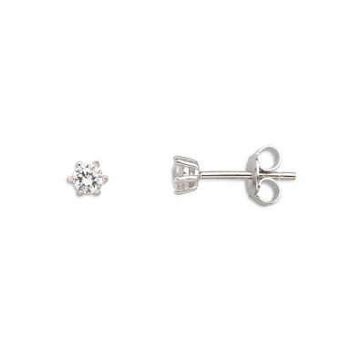 Ohrstecker - Zirkonia 3,5 mm - Sterlingsilber