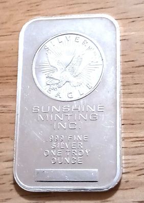USA Barren/Sunshine Minting Barren/1 Unze - Sehr selten --(Med2402262)