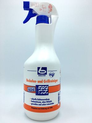 Dr. Becher Backofen und Grillreiniger Sprühflasche 1,0L Fettlöser Grill Rein