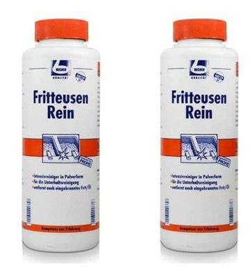 2 x Dr. Becher Fritteusen Reiniger Pulver Flasche 1,0 kg entfernt Fett und Öl