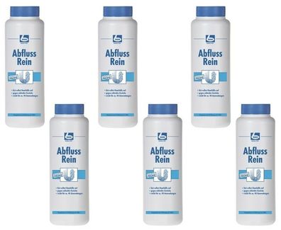 6 x DR. BECHER Abfluss Rein Abflussreiniger 1kg Pulver | Beseitigt Verstopfungen