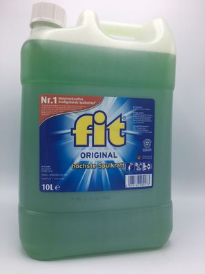 Fit 10l Kanister Spülmittel Handspülmittel original (Gr. Holz, Edelstahl, Kunststoff)