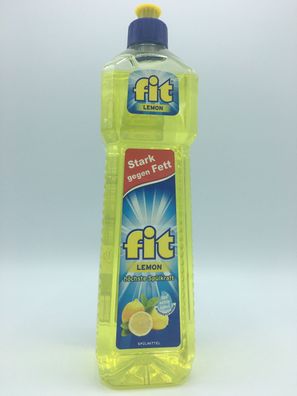 6 Flaschen Fit Handspülmittel Lemon 0,75l 750ml hohe Spülkraft