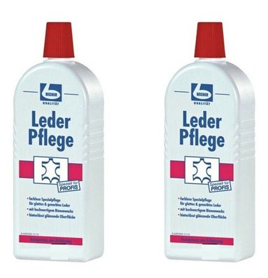 2x DR. BECHER Leder Pflege 500ml | Farblose Spezialpflege