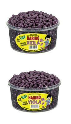 2 Dosen | HARIBO | Haribo Viola 820 Stück | 1,148 kg pro Dose
