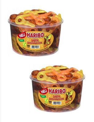 2 Dosen | HARIBO | Süße Schnuller 150 Stück - 1,125 kg pro Dose