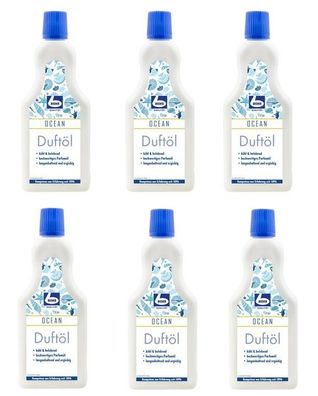 6x 500ml Flasche Dr. Becher - Duftöl OCEAN - kühl & belebend | 3L