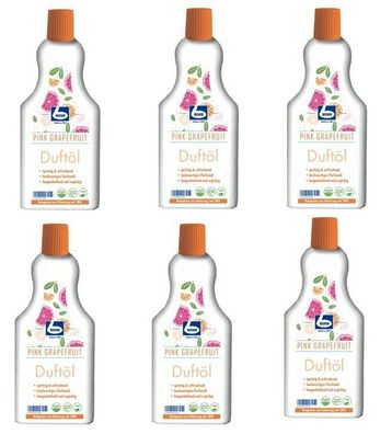 6x 500ml Dr. Becher - Duftöl- Pink Grapefruit - spritzig & erfrischend | 3L
