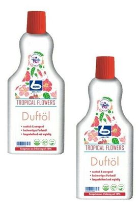 Dr. Becher - Duftöl- Tropical Flowers - exotisch & anregend | 2 Flaschen 500ml