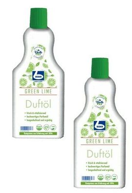 Dr. Becher - Duftöl - G R E E N L I M E frisch & vitalisierend | 2 Flaschen 500ml