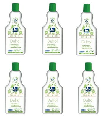 6x 500ml Dr. Becher - Duftöl - G R E E N L I M E frisch & vitalisierend | 3L