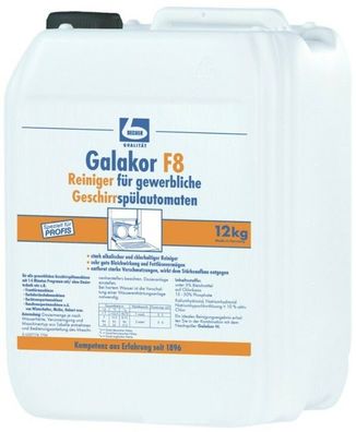 12 kg | DR. BECHER Galakor F8 für gewerbliche Geschirrreiniger - stark alkalisch
